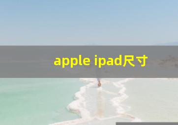 apple ipad尺寸